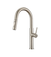 Robinet de cuisine moderne brossé avec cartouche céramique couleur personnalisée, mitigeur eau chaude et froide