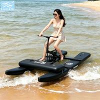 Vélo aquatique SUP à pontons plats pour 1 personne, cadre en aluminium avec plateforme avant gonflable Drop Stitch, pliable, pour complexe hôtelier, de Chine Lumark