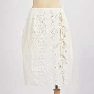 กระโปรงโบฮีเมียนลายดอกไม้ธรรมชาติ ผ้าฝ้าย 100% ระบายอากาศได้ดี คุณภาพพรีเมียมสำหรับผู้หญิง ราคาสุดคุ้ม คุณภาพเยี่ยม - Product Image 1