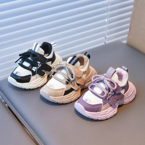 2025 New Spring Autumn Children's Sports Shoes Boys and Girls' <b>Mesh</b> Breathable Soft Sole Low-<b>Top</b> Dad Shoes Wholesale - Product Image 6