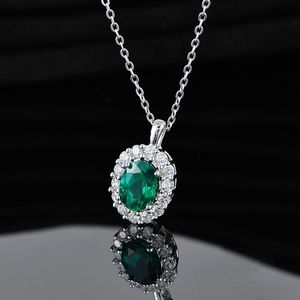 Collier en argent 925 avec émeraude cultivée - Product Image 4