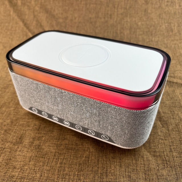 All in One BT Speaker with 15W Wireless Charger Alarm Clock RGB LED Desk Lamp FM Radio for Bedroom Living Room Smart Home Gadget