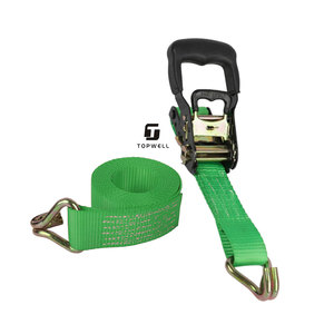 <span class=keywords><strong>Sangle</strong></span> à <span class=keywords><strong>cliquet</strong></span> robuste 38mm 2 tonnes Double J Crochets Fixation de la cargaison - Product Image 6