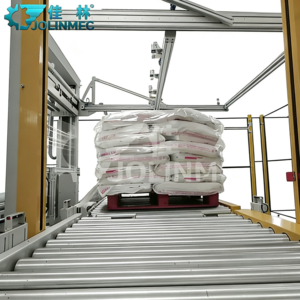 Ligne de palettisation et d'emballage automatique pour sacs tissés avec pesage et codage, robot 6 axes robuste et personnalisable - Product Image 3