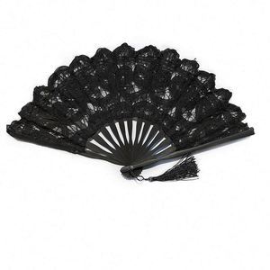 Abanico de Encaje Plegable con Diseño Personalizado, Abanico de Ganchillo Exquisito para Decoración de Fiestas, Eventos, Regalos Empresariales y Recuerdos de Boda - Product Image 2