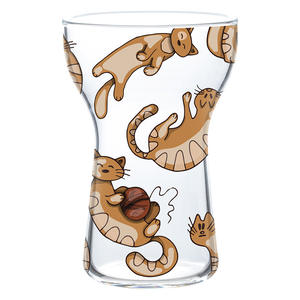 Verre à bière et à crème glacée en forme de dessin animé, en borosilicate haute résistance, résistant au froid, pour boissons d'été et jus - Product Image 1