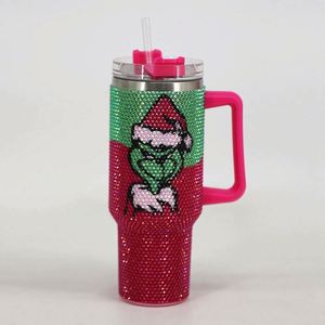 Custom 40oz Black Aluminum Alloy Tumbler Undercoated Spray <b>Double</b> <b>Wall</b> Vacuum Insulated Chroma Handle Lids for Laser Engraving - Product Image 2