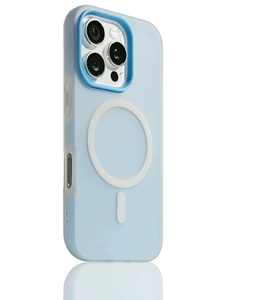 2 in 1女の子女性大好きシンプルな防爆スキンタッチマットカバーPCカラフルな磁気電話ケースiphone用16 Pro Max 15 17 - Product Image 1