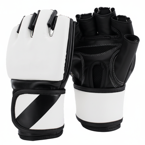 Premium Quality PU Leather Open Palm Gloves Durable PVC Material for <b>Boxing</b> MMA Kickboxing Sparring Official Sporting <b>Gear</b> - Product Image 1