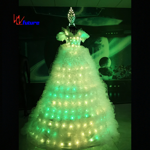 Robe de mariée illuminée par LED Tianchuang, costume de marcheur sur échasses lumineuses pour danse de carnaval - Product Image 3