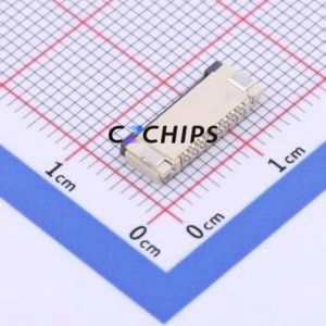 FPC-1.0FX-8PWBH20 FFC/FPC Connector SMD,P=1mm Connector Flip Cover Type Bottom Contact 8P 1mm - Product Image 2