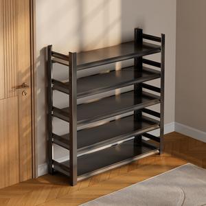 ชั้นวางรองเท้าเหล็กอุตสาหกรรมสมัยใหม่ หลายชั้น แบบตั้งพื้น วัสดุเหล็กกล้าคาร์บอน สำหรับทางเข้าบ้าน ดีไซน์ประหยัดพื้นที่ - Product Image 1