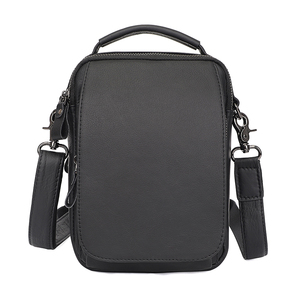 Bolsa Mensageiro Masculina de Couro Genuíno de Luxo com Design Personalizável para Uso Transversal e de Ombro - Product Image 1