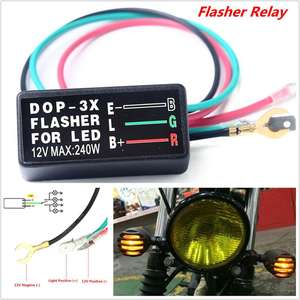 Универсальный поворотный сигнал, 12 В, 3 контакта, светодиодный фонарь для мотоцикла, квадроцикла, 3-контактный поворотный указатель поворота, реле поворота от производителя - Product Image 6