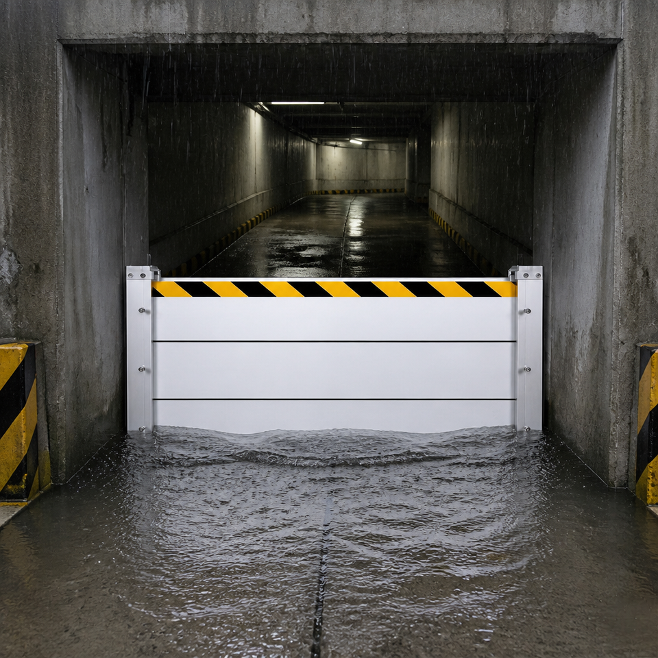 Custom Aluminum Flood Barriers | Removable Flood Panels | Flood ...