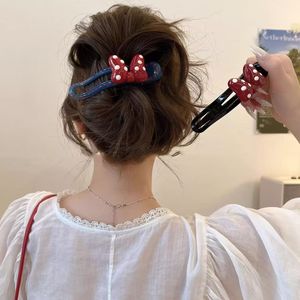 Nuevo lazo rojo de Mickey para mujer, de alta gama, con diseño de una sola pieza para el cabello, para rascar la parte trasera de la cabeza, venta al por mayor. - Product Image 2