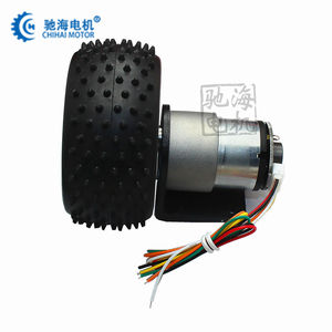 ล้อยางสำหรับหุ่นยนต์อัจฉริยะ ขนาดเส้นผ่านศูนย์กลาง 80 มม. พร้อมขายึดมอเตอร์ + ข้อต่อ 6 มม. + มอเตอร์เกียร์ทดรอบ DC รุ่น GM37-520 แกนหมุน 6 มม. - Product Image 4