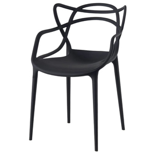 Chaise de maître empilable au design moderne avec <span class=keywords><strong>oreilles</strong></span> de <span class=keywords><strong>chat</strong></span>, dossier ventilé pour restaurant haut de gamme, café, salle à manger à domicile - Product Image 1