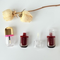 Contenant de brillant à lèvres de luxe de haute qualité, emballage personnalisé, tube double pour brillant à lèvres, tube vide pour gloss à lèvres avec petit pinceau
