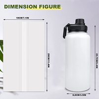 Botella de Agua Deportiva Sublimable al por Mayor de 32oz, Termo Aislado de Doble Pared de Acero Inoxidable con Asa