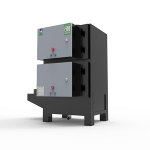 Purificateur d'air industriel à 3 voies, éliminateur de fumée haute efficacité, 98 % de pureté, faibles émissions, pour cuisine commerciale, à charbon actif - Product Image 3