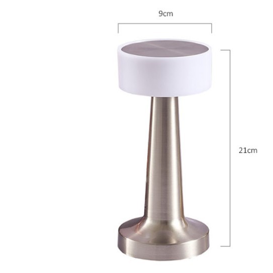 Lampada Da Tavolo LED Ricaricabile ANTELA - Dimmerabile, 3000-5000K, Senza Fili, Per Interni Ed Esterni, Set Di 2 (Oro)