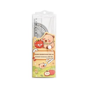 Ensemble de papeterie personnalisé : règle à <span class=keywords><strong>dessin</strong></span> en PVC de 20 cm, règle en plastique pour étudiants, fournitures scolaires - Product Image 5
