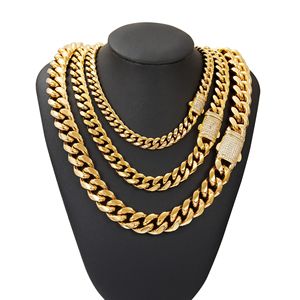 Men's <b>Iced</b> <b>Out</b> Miami Cuban Bracelet- Hip Hop Rapper Bling Cuban Link <b>Chain</b> with Cubic Zirconia, Gold and Silver Plated Stainless - Product Image 3