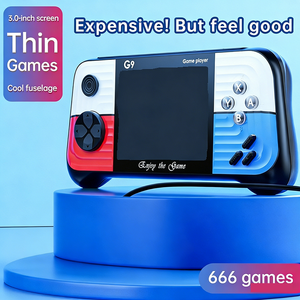 Consola de Juegos Retro <span class=keywords><strong>G9</strong></span> en Oferta, Pantalla HD, Joystick, 666 Juegos Integrados, Comunicación AV, Pantalla a Color - Product Image 5
