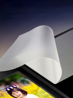 Film de plastification souple PET transparent, personnalisable en épaisseur, imperméable, anti-rayures, 8,4 mil, qualité machine, brillant, anti-poussière, sans adhésif