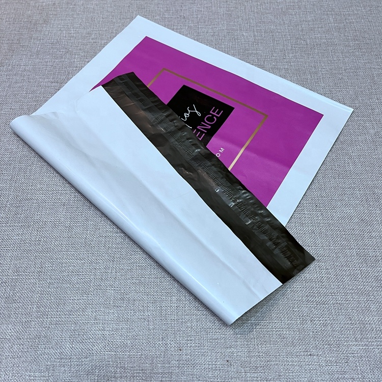 Дешевая Белая полиэтиленовая почтовая сумка с индивидуальным логотипом