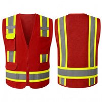 Chaleco de seguridad de alta visibilidad con logotipo y diseño personalizados para hombres y mujeres, chaleco de seguridad de tela transpirable para uso industrial.