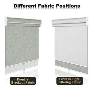 Stores enrouleurs 2 en 1, fonction double jour et nuit, fonctionnement fluide, idéal pour les baies vitrées, les véranda, les villas, les appartements - Product Image 3