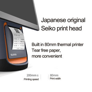 เครื่องบันทึกเงินสดระบบ POS ขนาด 15.6 นิ้ว รุ่น <span class=keywords><strong>Sunmi</strong></span> <span class=keywords><strong>T2</strong></span> พร้อมเครื่องพิมพ์ 16+2G ออลอินวัน หน้าจอสัมผัสแบบ Capacitive สำหรับโรงแรม - Product Image 3