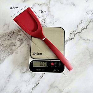 High Quality 2 in 1 Grip Flip Spatula Tongs <b>Silicone</b> Eco-Friendly Egg Clip Pancake Toast Omelette Overturned - Product Image 6