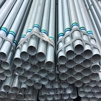 Tuyau en acier galvanisé sans soudure à prix d'usine, tube revêtu de zinc par immersion à chaud Q235B Q355B 20 #   45 #   A106 GrB 1-20 pouces Sch40 6m