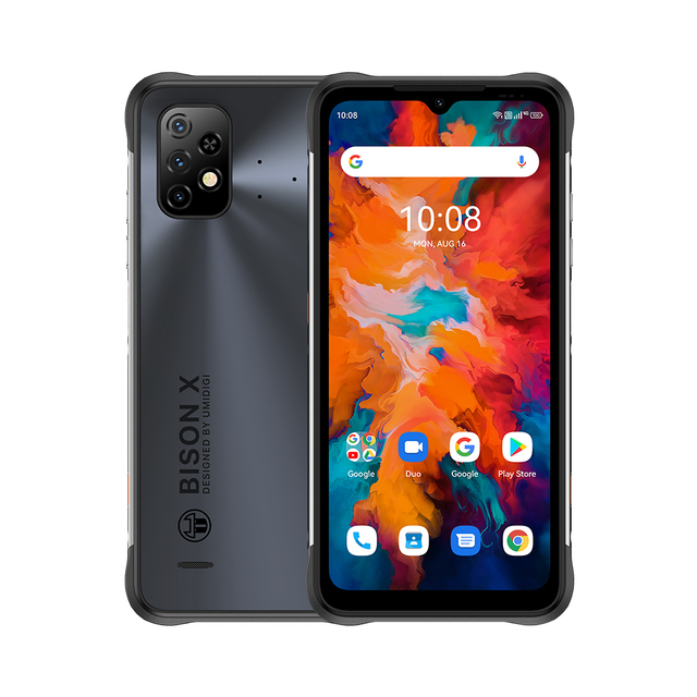 UMIDIGI BISON X10 Pro Rugged Phone, 4GB+128GB Fingerprint Unlock 6.53 Inch Android 6150mAh Battery NFC PTT/SOS 4G