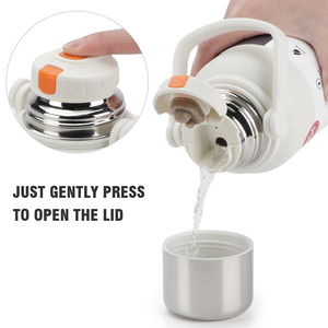 Chất lượng cao <span class=keywords><strong>1.1L</strong></span> phích trà du lịch nồi chân không cách nhiệt đôi tường thép không gỉ chai phích <span class=keywords><strong>Flask</strong></span> với xử lý - Product Image 5