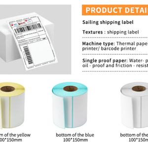 Etiquetas Térmicas con Logotipo de Transferencia de Calor Coloridas, Etiqueta Adhesiva para Envío al por Mayor, Rollo de Etiquetas Personalizadas - Product Image 5