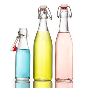 Botellas de vidrio de <span class=keywords><strong>Coquito</strong></span> de 32 onzas, duradero, con tapa abatible, gran oferta - Product Image 1