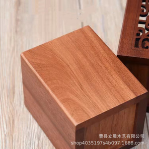 Wooden <b>Pen</b> <b>Holder</b> Square 11x9x9 Cm Uv Printing Desktop Storage Student Stationery Makeup Tool Organizer - Product Image 2