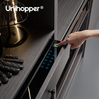 UNIHOPPER Vente en gros d'usine Coffre-fort à bijoux en métal avec tiroir coulissant caché pour la maison avec mot de passe et empreinte digitale