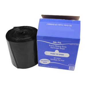 Bolsas de Basura Resistentes, Bolsa de Basura de Plástico, Bolsa de Basura de 13 Galones, Bolsa de Basura de Plástico Negra para Contratistas - Product Image 3
