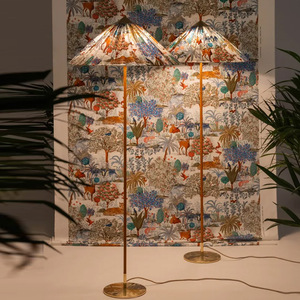 2025 nuovo arrivo danimarca GUBI 9602 Wabi-Sabi in Rattan ottone con <span class=keywords><strong>paralume</strong></span> in bambù - Product Image 2