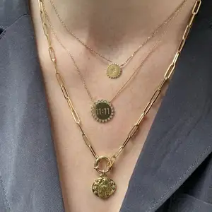 Gemnel ожерелье с подвеской из стерлингового серебра 925 пробы с золотым покрытием и кружевной каймой подсолнуха