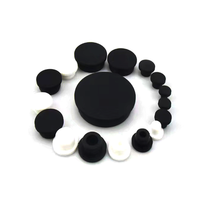 Embouts de câble noirs à extrémité personnalisée Capuchons en silicone pour trous traversants Petits bouchons en caoutchouc à encliqueter pour trous