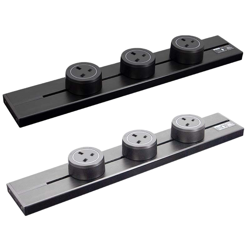 Track System Socket European French Aluminum Alloy Tabletop Socket Track System Movable EU ...