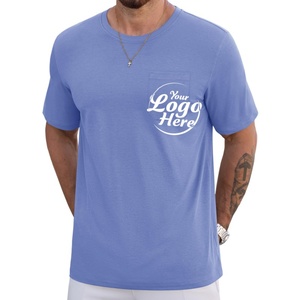T-shirt à manches courtes pour hommes, col rond, anti-UV UPF 50+, respirant, à séchage rapide, avec poche, fabriqué par des fabricants de vêtements pour hommes - Product Image 1