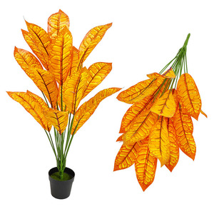 <span class=keywords><strong>Piante</strong></span> Artificiali Decorative da Interno con 18 Foglie, 62cm, Bonsai Artificiale all'Ingrosso per Casa, Hotel, Ristorante - Product Image 3