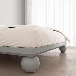 Cama Tatami japonesa para dormitorio principal, cama de <span class=keywords><strong>madera</strong></span> maciza sin <span class=keywords><strong>cabecero</strong></span>, moderna, minimalista, tamaño Queen, tamaño King, marco de cama pequeño para el hogar - Product Image 5